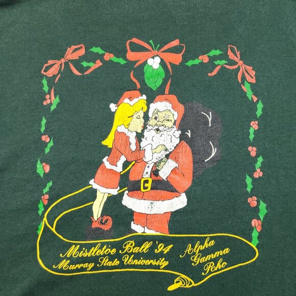 VTG 90's Murray State Racers XL Mistletoe Ball 1994 Christmas College Football - Picture 8 of 9